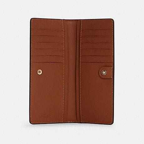 (US Readystock) COACH Slim Wallet In Signature Canvas With Radial ...