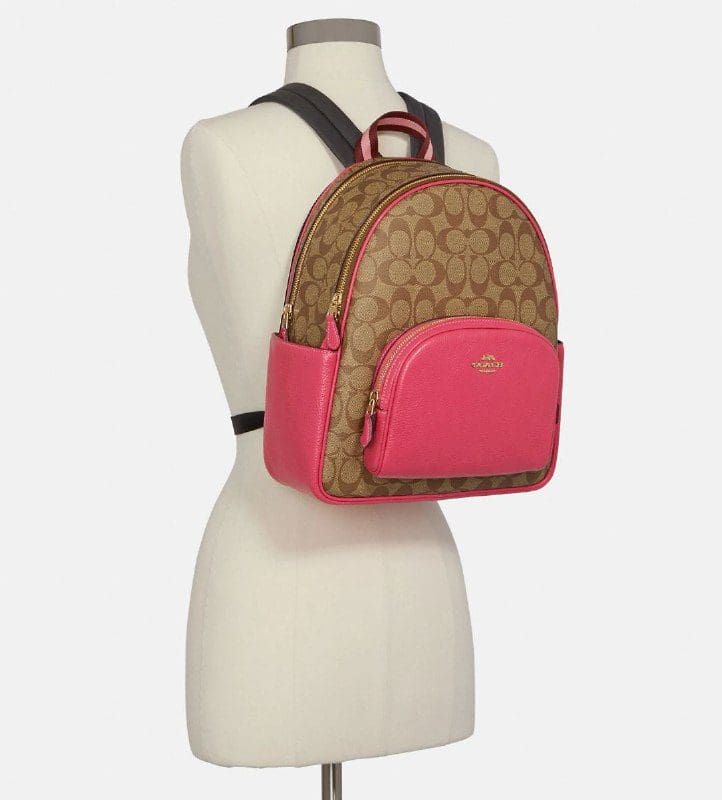 uMoMasShop (US Readystock) COACH Court Backpack In Signature Canvas
