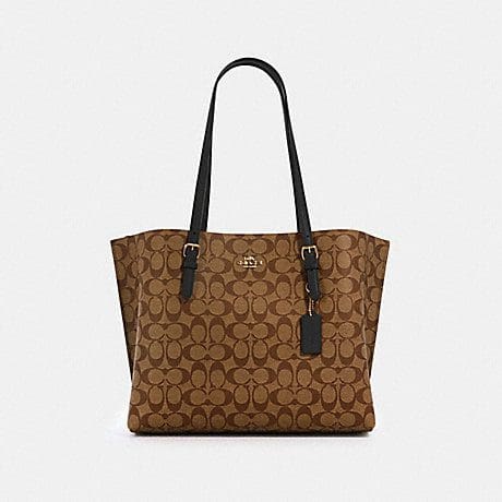 (US Ready Stock) COACH Mollie Tote In Signature Canvas – uMoMasShop