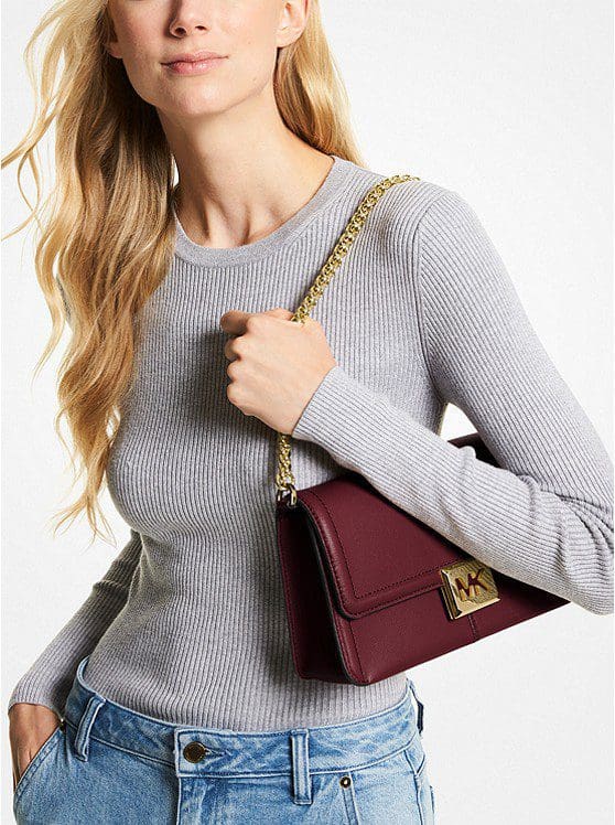 (US Readystock) MICHAEL KORS Sonia Medium Leather Shoulder Bag – uMoMasShop