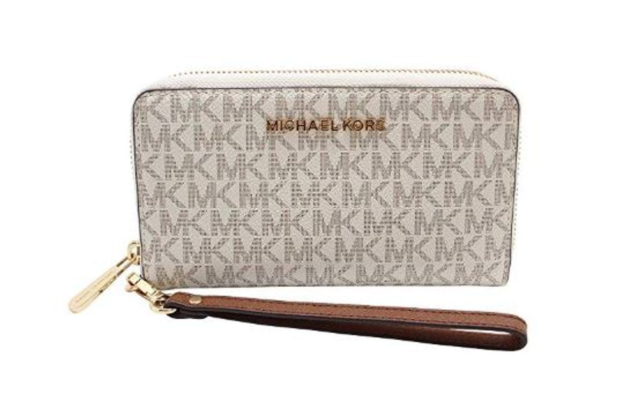 (US Readystock) MICHAEL KORS Jet Set Travel Large Flat Multifunction ...