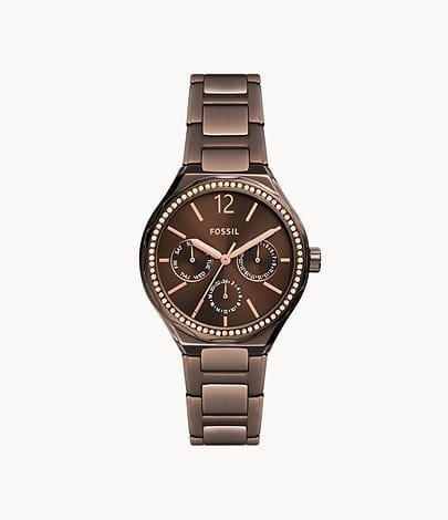 (Preorder) Fossil Eevie Multifunction Two-Tone Stainless Steel Watch ...