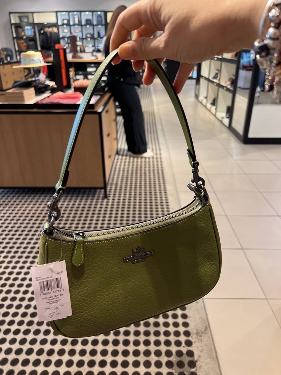 Coach Women's Teri Shoulder Bag - Green - Shoulder Bags