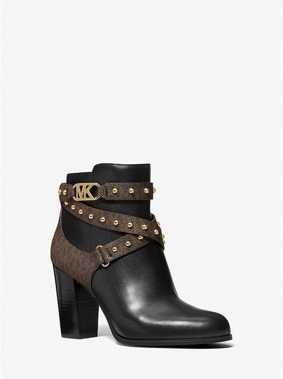 michael michael kors kincaid leather ankle boot