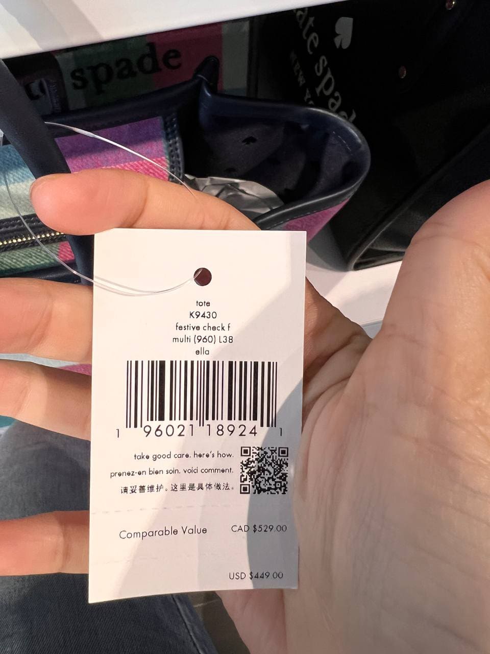 Top 45+ imagen kate spade barcode Thptnganamst.edu.vn