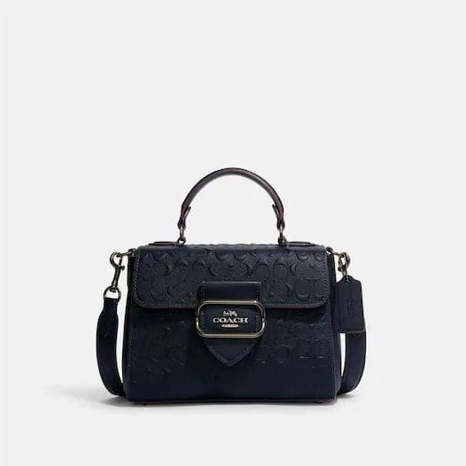 (PRE Order) COACH Morgan Top Handle Satchel In Signature Leather ...