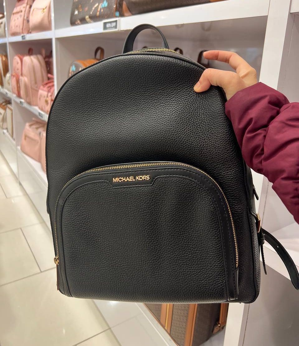 Michael Kors Jaycee Large Backpack Leather Black