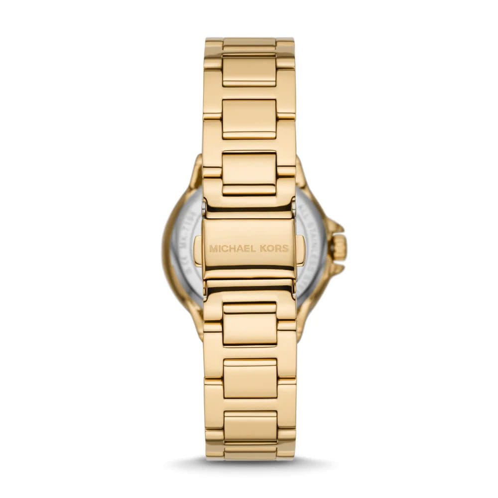 (PRE Order) MICHAEL KORS Camille Three-Hand Gold-Tone Stainless Steel ...