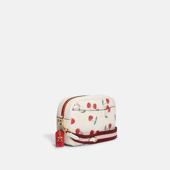 (PRE Order) COACH Jamie Camera Bag With Heart Cherry Print