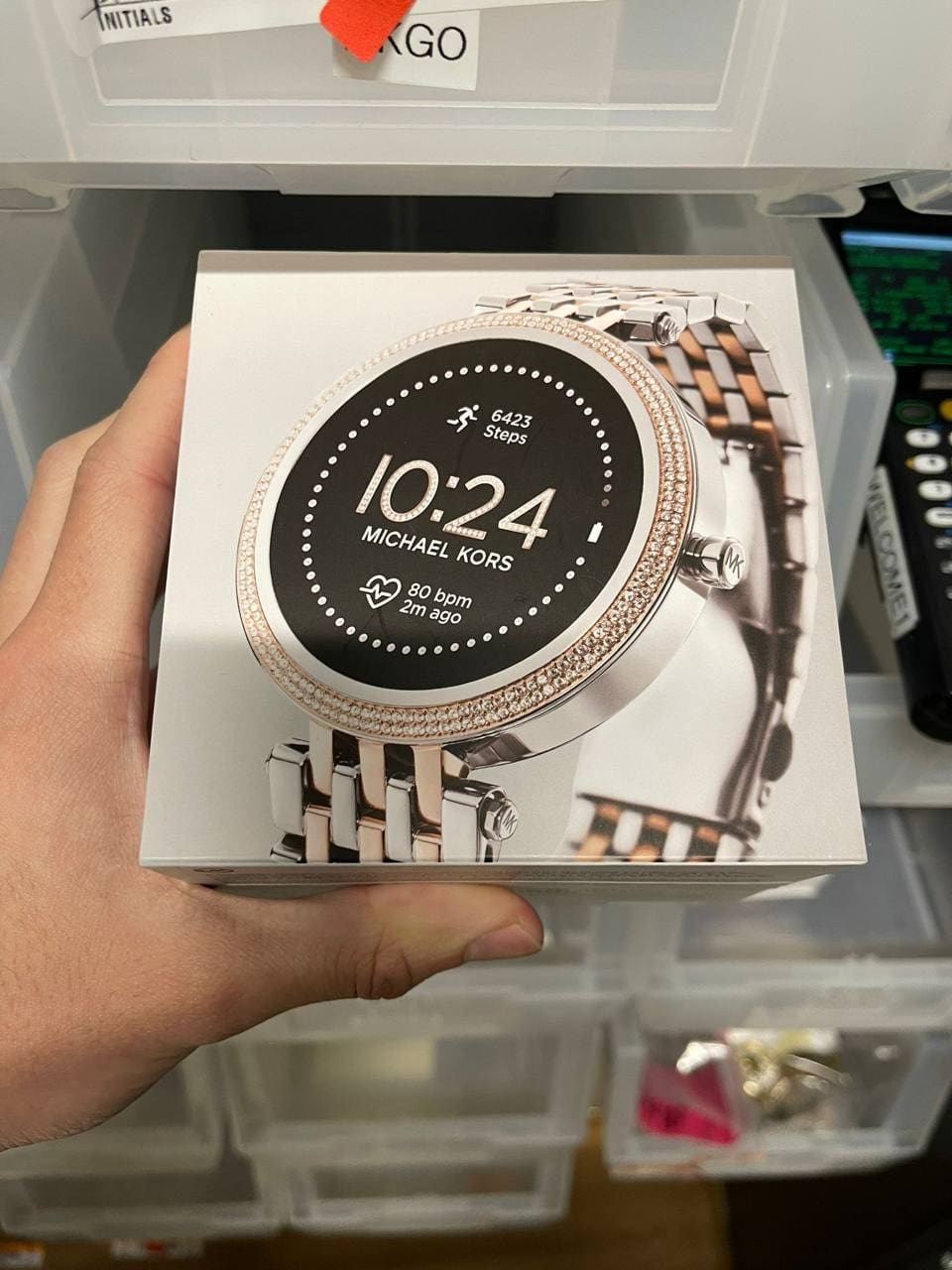 uMoMasShop (PRE Order) MICHAEL KORS Gen 5E Darci Pavé Two-Tone Smartwatch