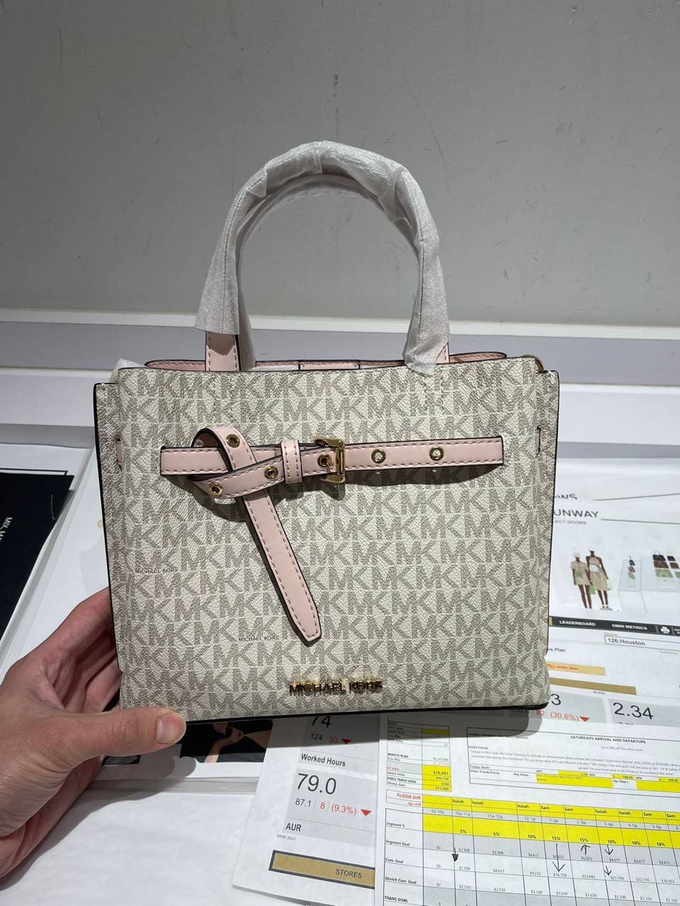 MY Readystock) MICHAEL KORS Hamilton Small Satchel – uMoMasShop