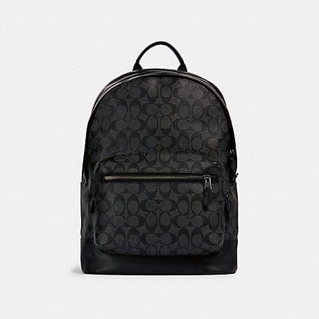 (PRE Order) COACH West Backpack In Signature Canvas – uMoMasShop
