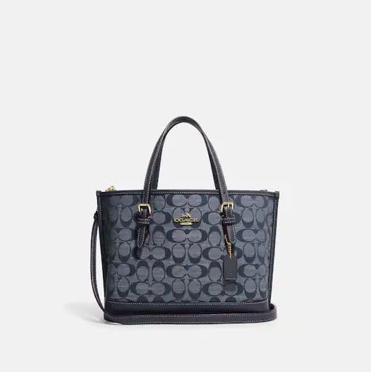 (PRE Order) COACH Mollie Tote 25 In Signature Chambray – uMoMasShop