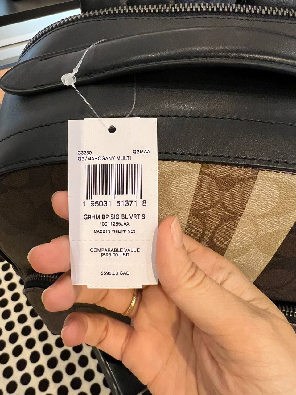 (PRE Order) COACH Graham Backpack In Blocked Signature Canvas With ...