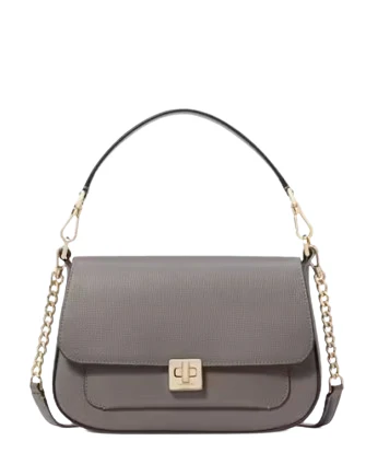 Kate Spade New York Phoebe Small Flap Crossbody Hare Grey 01 Large