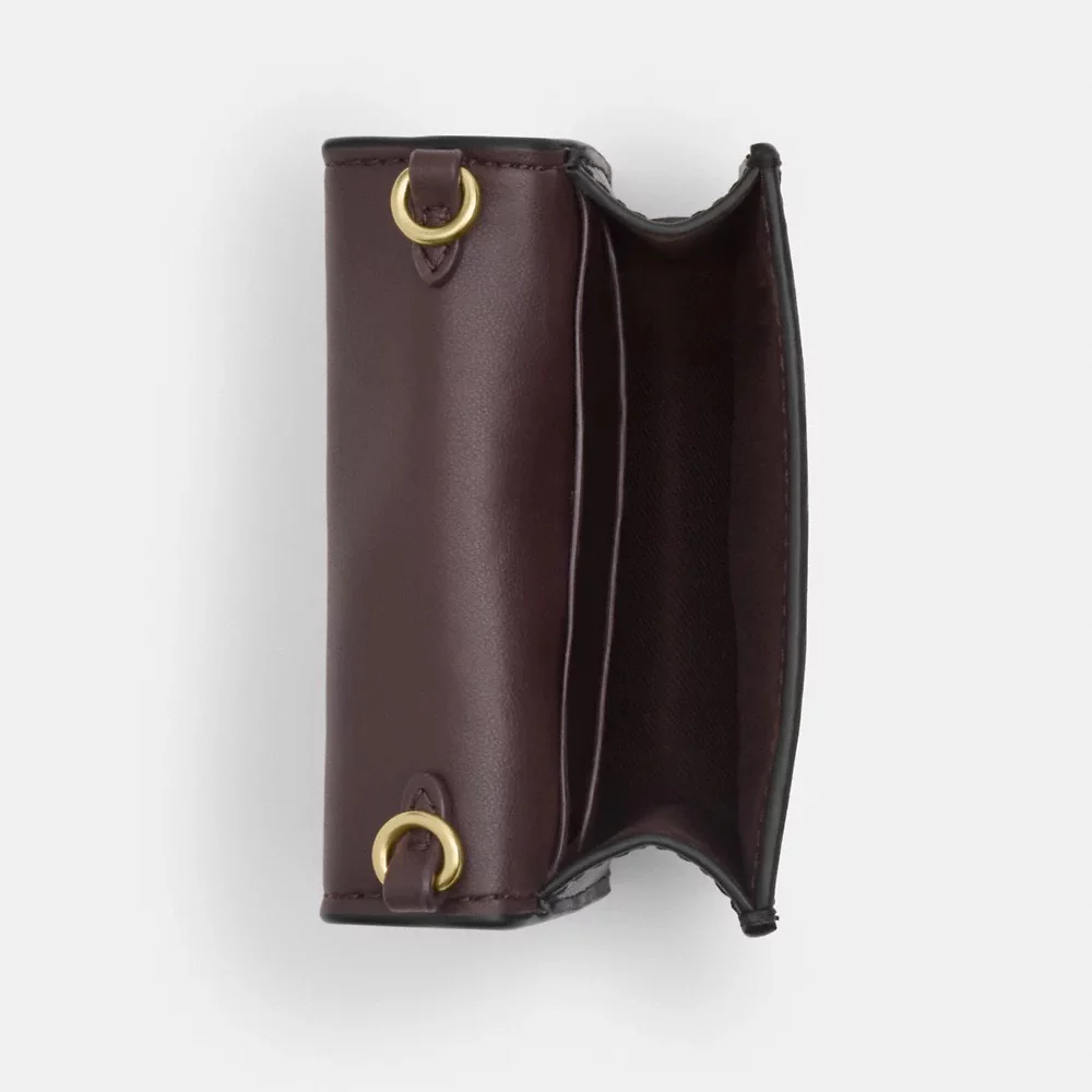 Coachminiwalletonachaininsignaturecanvasinwalnut Black Cz278 3large