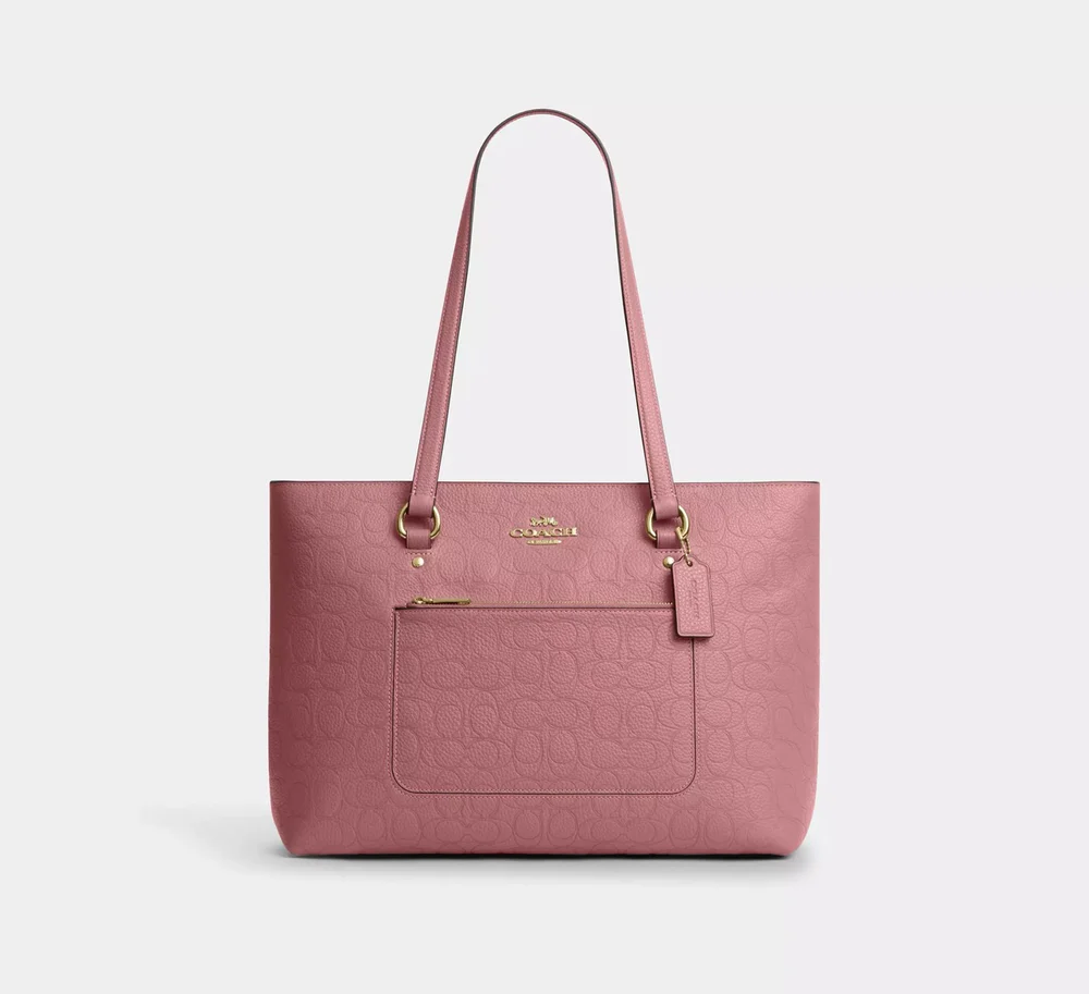 Coachstationtotebaginsignatureleatherinpeony Cdl99 1large