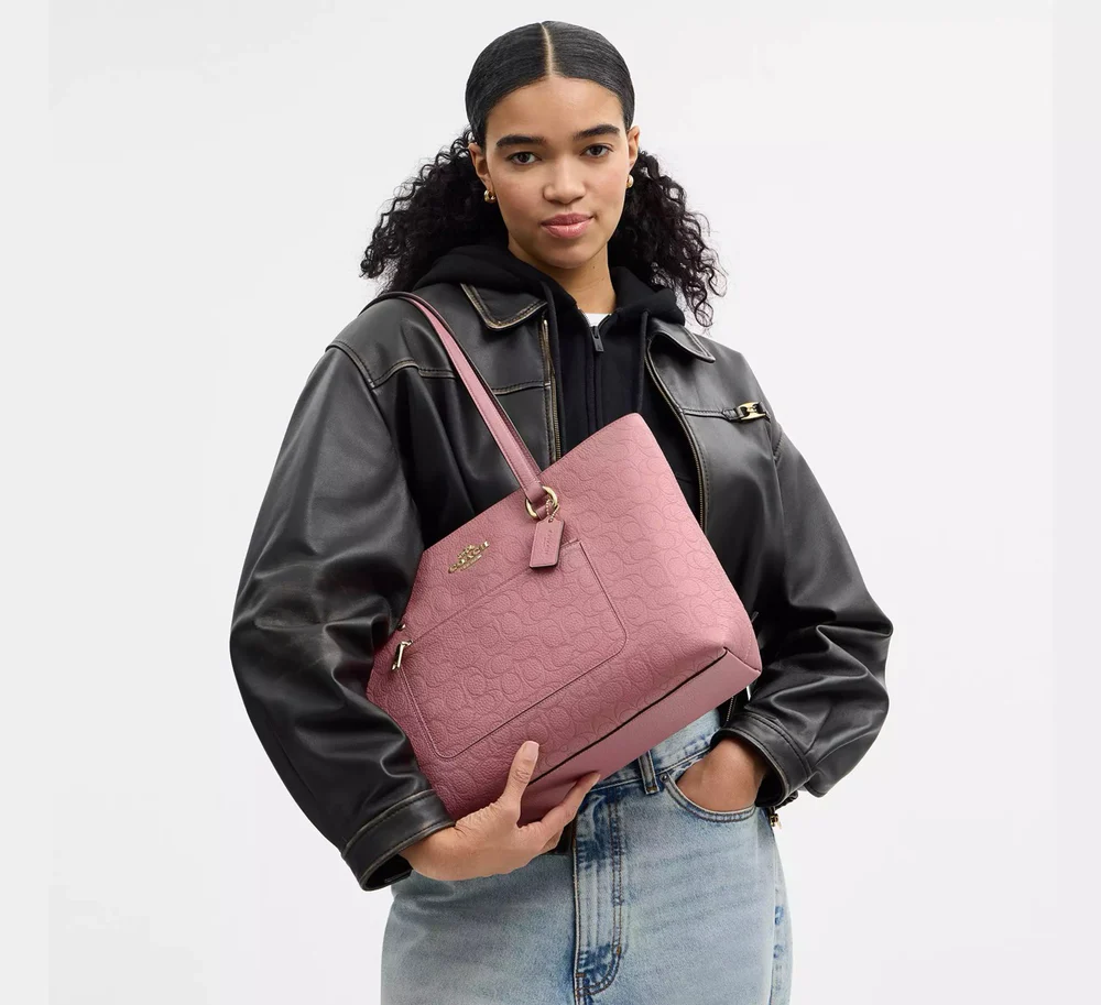 COACHStationToteBagInSignatureLeatherinPeony_CDL99_2Large Coachstationtotebaginsignatureleatherinpeony Cdl99 2large