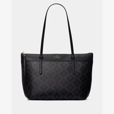 Katespadealldayspadeflowertotebaginblack Ko142 1